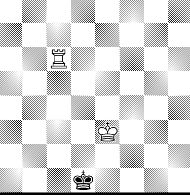 A half-infinite chessboard